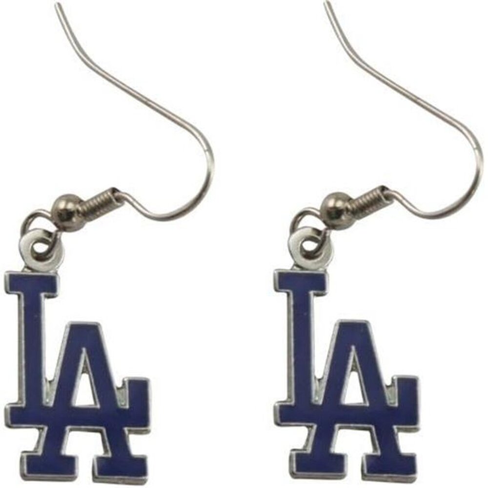New L.A. Dodgers Ladies Team Logo Dangle Earrings
